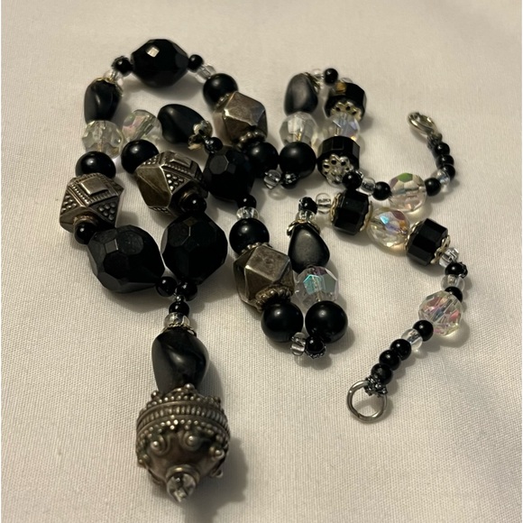 Black, Silver & Aurora Necklace - Picture 2 of 12